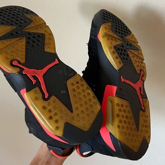 Air Jordan 6 Infer Red Black Sneakers 2000 OG Retro Size 10.5 - Picture 16 of 16